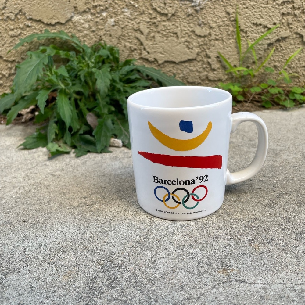 Vintage. 1992 Olympics XV in Barcelona Coffee Mug